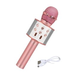 Microfon wireless karaoke pentru copii cu boxa, Bluetooth, USB/microSD, 115 dB