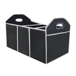 Organizator portbagaj auto pliabil cu 3 compartimente, textil, 55x32x32 cm