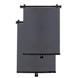 Set 2 parasolare auto retractabile cu ventuze, 40 x 45 cm, negre