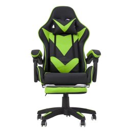Scaun ergonomic gaming cu spatar rabatabil, suport lombar si suport picioare