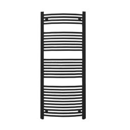 Radiator port-prosop Leziter curbat 1400x600 mm, negru, 700 W (cu apa)