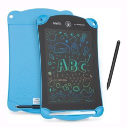 Tableta de desen LCD 8.5 inch rescriptibila, cu stylus si blocare, albastra