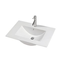 Lavoar încastrat Leziter V950, ceramica alba, design plat, 61x46,5x18 cm