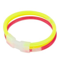 Bratari luminoase Glow Sticks multicolor, set 100 bucati cu conectori