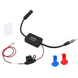 Amplificator semnal antena auto AM/FM 75Ω, 12–13 dB, 12V, 33 cm, TDA2002