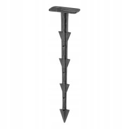 Cui pentru fixarea foliei antiburuieni in gradina si sera, 15 cm, negru