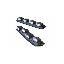 Proiectoare plafon dreptunghiulare reglabile, 4x55W, carcasa neagra - Cod 800