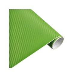 Rola folie autocolanta carbon 3D verde 1,27 m x 30 m, textura premium