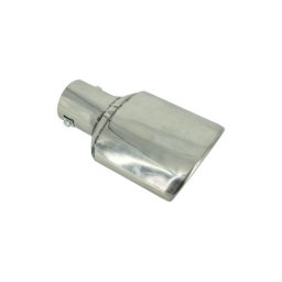 Ornament toba premium din inox, iesire ovala 12.5 x 8 cm, Cod C63