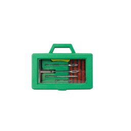 Set reparatie anvelope tubeless cu snururi, chei si cutter, in cutie (TR542)