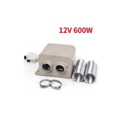 Aeroterma auto electrica 12V 600W cu tuburi flexibile din aluminiu, Cod 6018