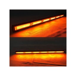 Proiector stroboscopic LED COB galben, 5 module, 12–24V, pentru vehicule