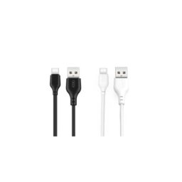 Cablu Lightning 2m 2.1A pentru iPhone/iPad, incarcare rapida si date, negru