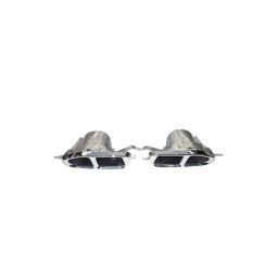 Ornament toba inox 304 pentru BMW Seria 7 G11/G12 tip M760i, argintiu (set 2 buc)