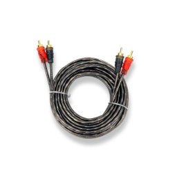 Set cablu RCA stereo 5 m din cupru OFC, conectori auriti, ecranare pe canale