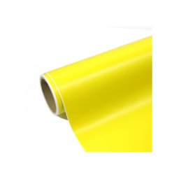 Folie colantare auto PET Premium galben lamaie lucios 1 x 1,52 m, anti-bule (SP065X)