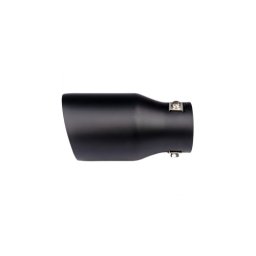 Ornament toba inox negru mat Premium, intrare 6,3 cm, Ø exterior 8,9 cm