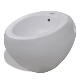 Bideu suspendat pe perete, negru, ceramica GartenMobel Dekor