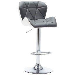 Scaun de bar Gri 44 x 48 x 105,5 cm Piele artificiala GartenMobel Dekor