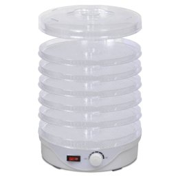Deshidrator de alimente, rotund, 250 W, 6 tavi GartenMobel Dekor