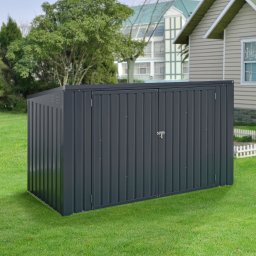 Boxa pentru 3 pubele Grebin 237 x 101 cm, gri antracit, [en.casa]