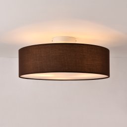 Plafoniera Omaha maro cu 3x E27, Ø45 cm, design modern din organza
