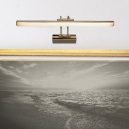 Aplica LED de perete Hartlepool pentru baie si oglinda, bronz antik