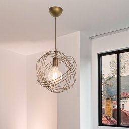Lustra suspendata Hove E27 din metal, bronz antic, design modern