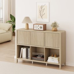Comoda living Lukkodso 110 x 30 x 76,5 cm, aspect stejar