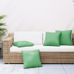 Perne decorative, 4 buc., verde, 60 x 60 cm, material textil GartenMobel Dekor
