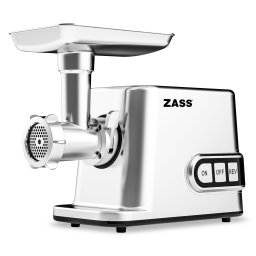 Masina de tocat carne Zass ZMG 10, 3000 W, 3 site inox si reverse