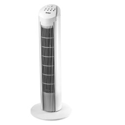 Ventilator turn Trisa Fresh Air 45W, 3 viteze, oscilare 60°, 75 cm, alb