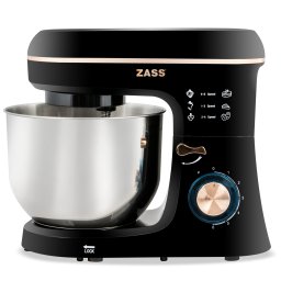 Mixer planetar ZASS ZPSM 20 cu bol din inox 6L, 6 viteze si 1400W