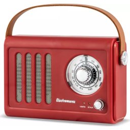 Radio retro cu difuzor Bluetooth Electromures EM 1006 Scarlet Sage