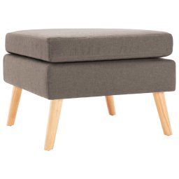 Taburet, gri taupe, material textil GartenMobel Dekor