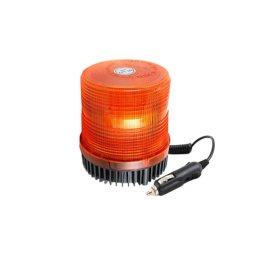 Girofar stroboscopic galben 24V cu magnet si bec xenon pentru utilaje