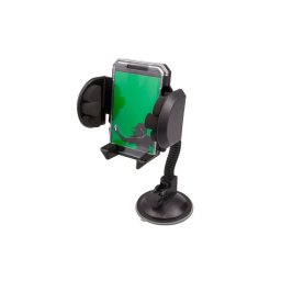 Suport auto universal pentru telefon si GPS cu ventuza, negru 4Cars