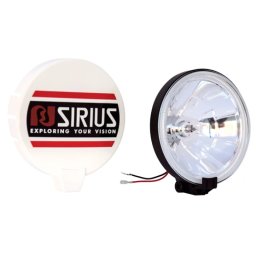 Proiector auto rotund inox Sirius Car Plus H3 12V 55W, 184 mm, alb