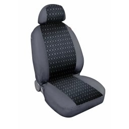 Huse scaun auto jacquard antracit, set 9 piese, compatibile airbag