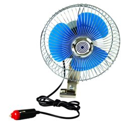 Ventilator auto oscilant 12V cu grila metalica 17,5 cm 4Cars