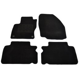 Covorase mocheta Ford Focus 3 Facelift 2014- 5 usi, negre, 4 piese