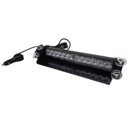 Girofar stroboscopic LED galben 12/24V cu ventuze pentru parbriz interior