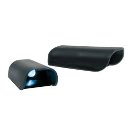 Mini proiectoare LED auto 12V albastre, set 2 buc cu montaj adeziv