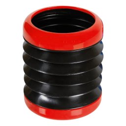 Suport pahar pliabil auto din plastic Flexi-Box cu adeziv, rosu/negru