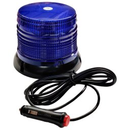 Girofar stroboscopic albastru cu magnet, 40 LED, alimentare 12/24V