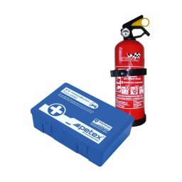 Set auto prim ajutor cu trusa sanitara si stingator 1 kg Cridem