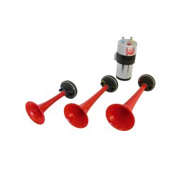 Claxon auto Carpoint 3 tonuri 12V cu compresor electric, 117dB, Tour De France