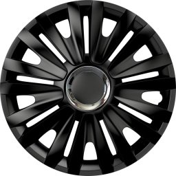 Set capace roti auto 16 inch Cridem Royal, 4 buc, negru/crom