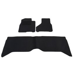 Set covorase auto din mocheta pentru Dodge Ram 1500 Classic 2019-, negre, 3 piese