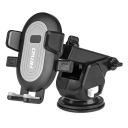 Suport auto telefon AMiO cu brat telescopic, ventuza pentru bord si parbriz
